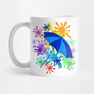 Blue umbrellas Mug